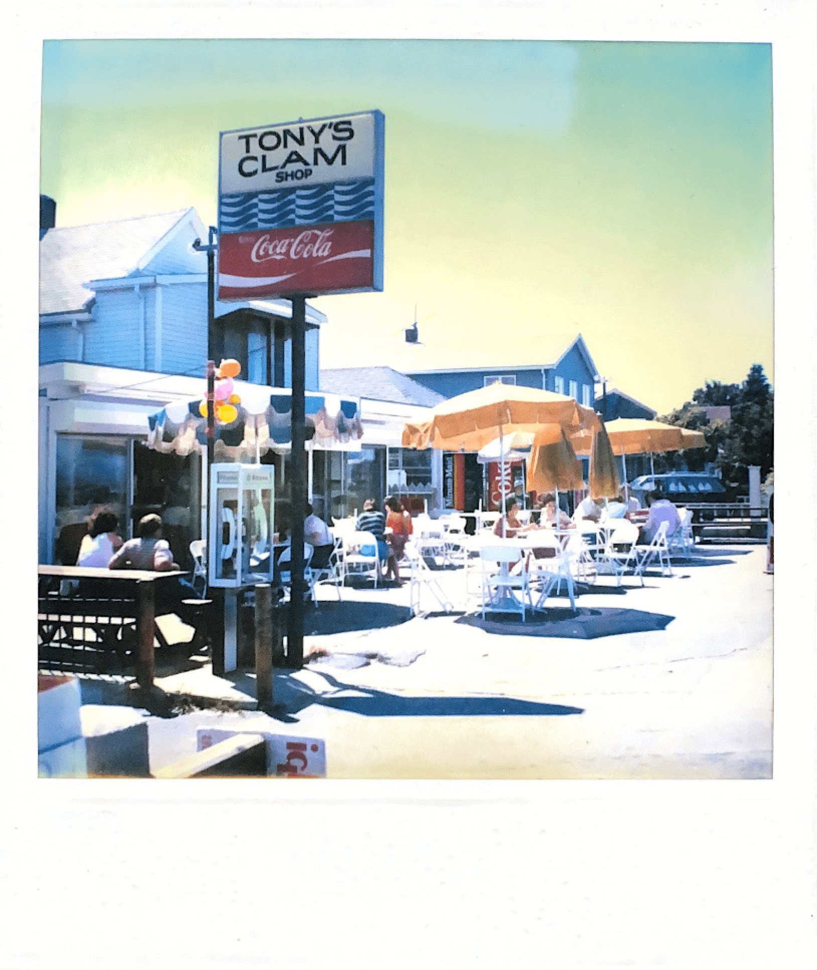 Polaroid of early restaurant days